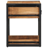 Produktbild för Nattduksbord 2 pcs Brun 40 x 40 x 50 cm Massivt Akaciaträ