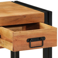Produktbild för Nattduksbord 2 pcs Brun 40 x 40 x 50 cm Massivt Akaciaträ