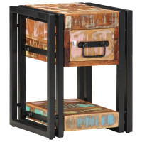 Produktbild för Nattduksbord 2 pcs 30 x 30 x 40 cm Solid återvunnen trä