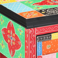 Produktbild för Konsolbord med låda med lagring Flerfärgsdesign 80 x 35 x 76 cm
