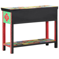 Produktbild för Konsolbord med låda Flerfärgsdesign 100 x 30 x 77 cm