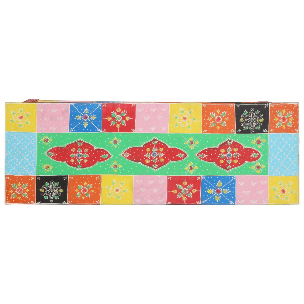 Produktbild för Konsolbord med låda Flerfärgsdesign 100 x 30 x 77 cm