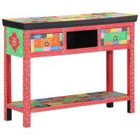 Produktbild för Konsolbord med låda Flerfärgsdesign 100 x 30 x 77 cm