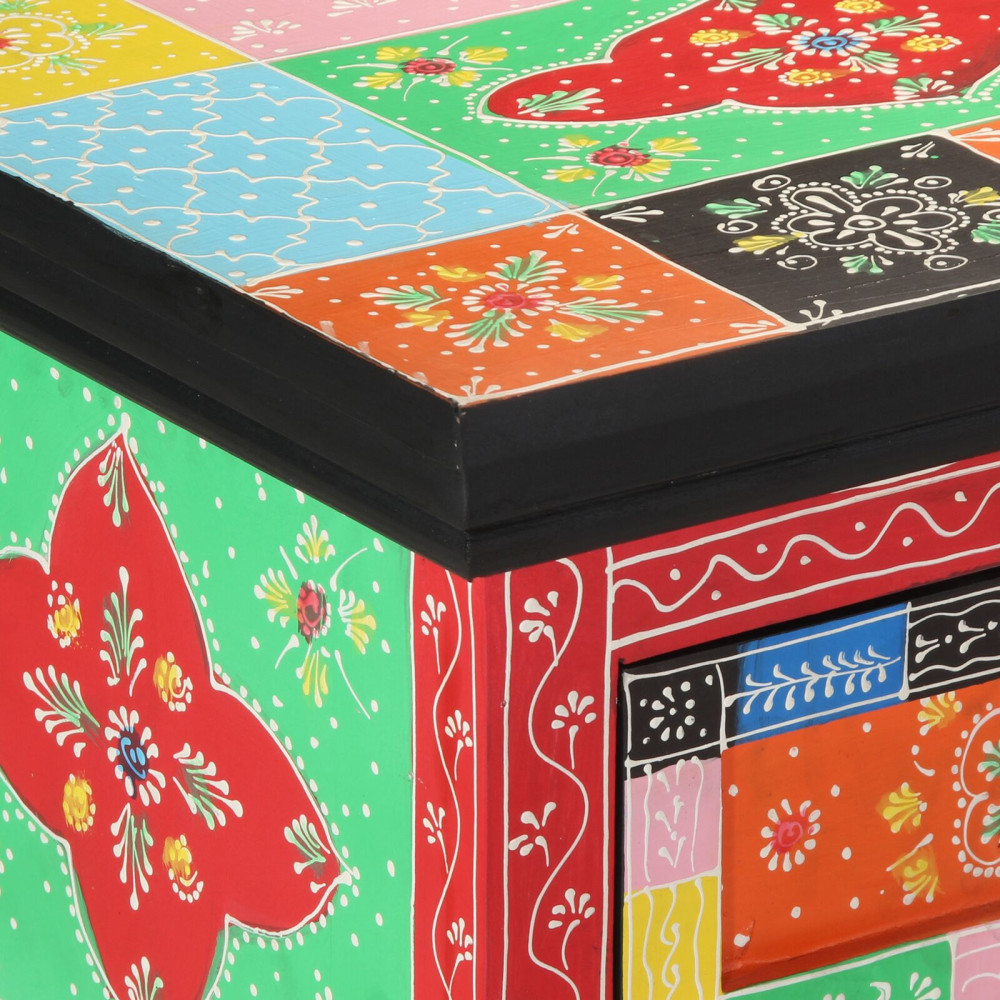 Produktbild för Konsolbord med låda Flerfärgsdesign 100 x 30 x 77 cm