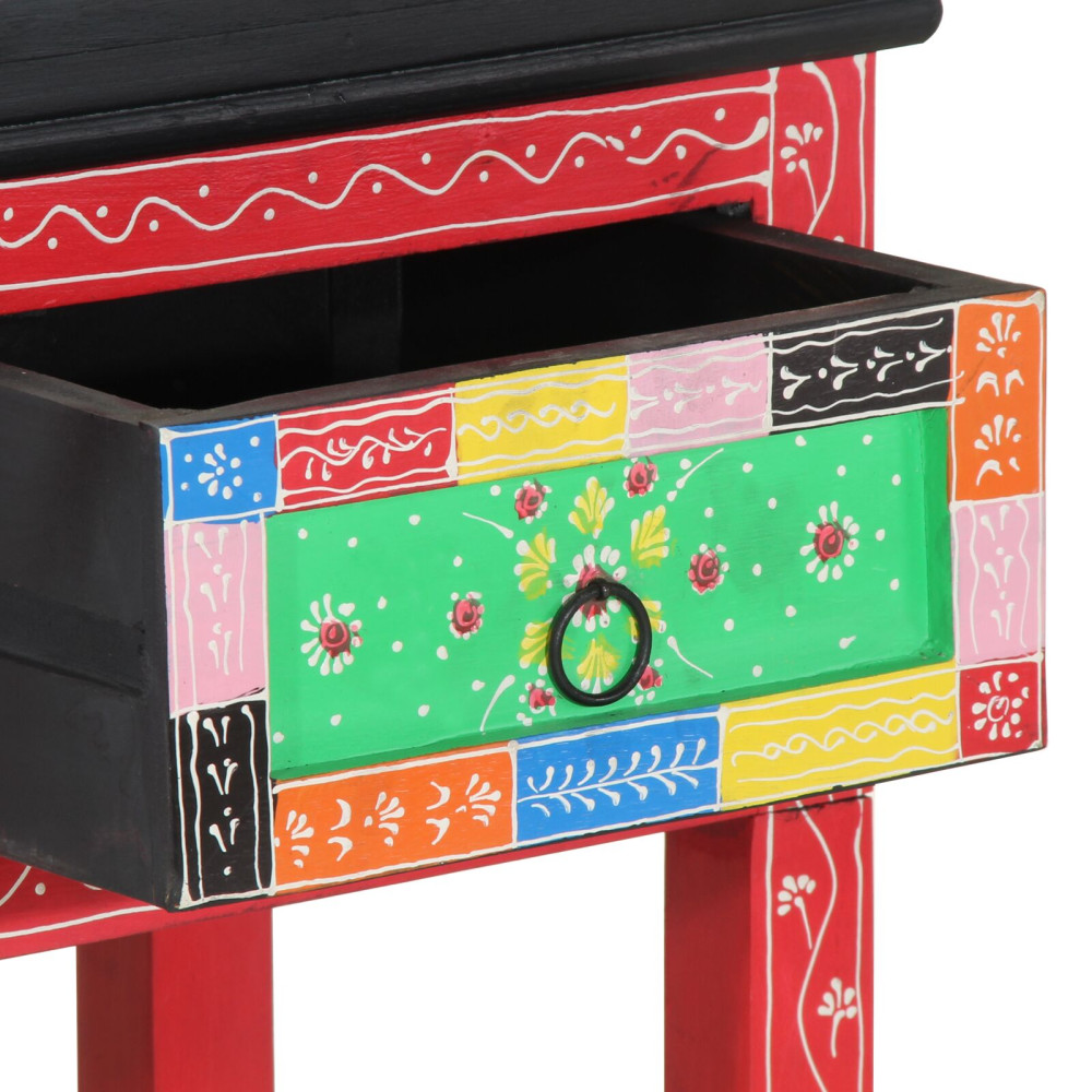Produktbild för Konsolbord med låda Flerfärgsdesign 100 x 30 x 77 cm