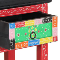 Produktbild för Konsolbord med låda Flerfärgsdesign 100 x 30 x 77 cm