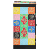 Produktbild för Konsolbord med hylla med dörr Flerfärgsdesign 50 x 30 x 70 cm