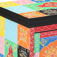 Produktbild för Konsolbord med hylla med dörr Flerfärgsdesign 50 x 30 x 70 cm