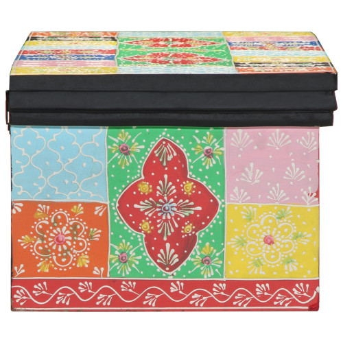 vidaXL TV-skåp Flerfärgsdesign 80 x 30 x 22 cm Konstruerat trä