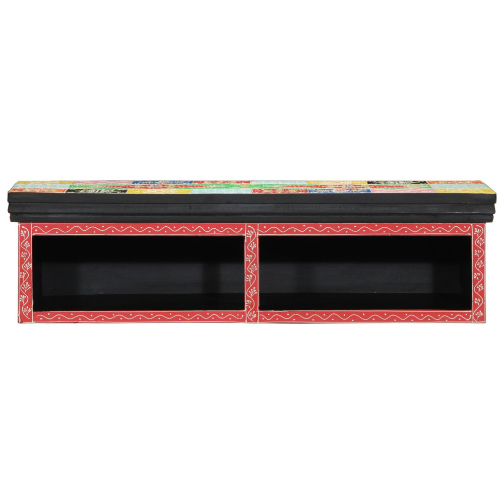 Produktbild för TV-skåp Flerfärgsdesign 80 x 30 x 22 cm Konstruerat trä