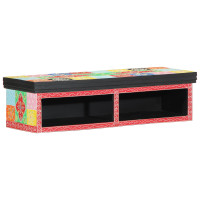 Produktbild för TV-skåp Flerfärgsdesign 80 x 30 x 22 cm Konstruerat trä