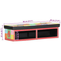 Produktbild för TV-skåp Flerfärgsdesign 80 x 30 x 22 cm Konstruerat trä