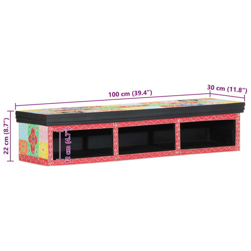 Produktbild för TV-skåp Flerfärgsdesign 100 x 30 x 22 cm Konstruerat trä