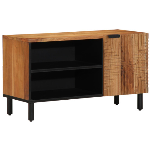 vidaXL TV-skåp med hylla Brun 80 x 33 x 46 cm Massivt mangoträ