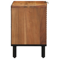 Produktbild för TV-skåp med hylla Brun 80 x 33 x 46 cm Massivt mangoträ