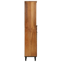 Produktbild för Badrumsskåp Brun 38 x 33 x 160 cm Massivt mangoträ