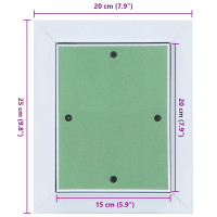 Produktbild för Åtkomstpanel Grön och Silver 20 x 25 cm Aluminium och gips