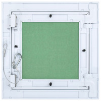 Produktbild för Åtkomstpanel Grön och Silver 30 x 30 cm Aluminium och gips