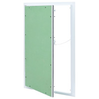 Produktbild för Åtkomstpanel Grön och Silver 55 x 75 cm Aluminium och gips