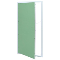 Produktbild för Åtkomstpanel Grön och Silver 55 x 105 cm Aluminium och gips