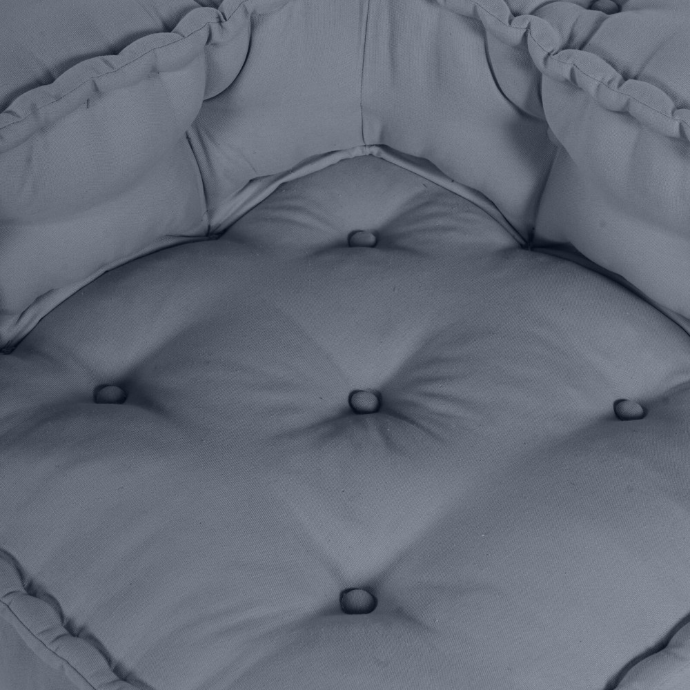 Produktbild för Modulsofa enhet 3 pcs Grå 140 x 70 x 36 cm Tyg