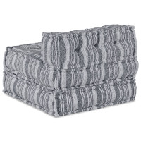 Produktbild för Modulsofa enhet Grå Tryck 70 x 70 x 56 cm Tyg