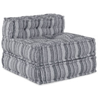 Produktbild för Modulsofa enhet Grå Tryck 70 x 70 x 56 cm Tyg