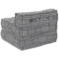 Produktbild för Modulsofa enhet Ljusgrå 70 x 70 x 56 cm Tyg