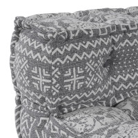 Produktbild för Modulsofa enhet Ljusgrå 70 x 70 x 56 cm Tyg