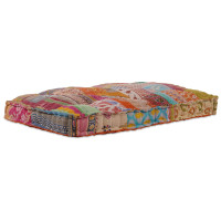 Produktbild för Pallettsoffa Kudde Flerfärgsdesign 120 x 80 x 12 cm Tyg