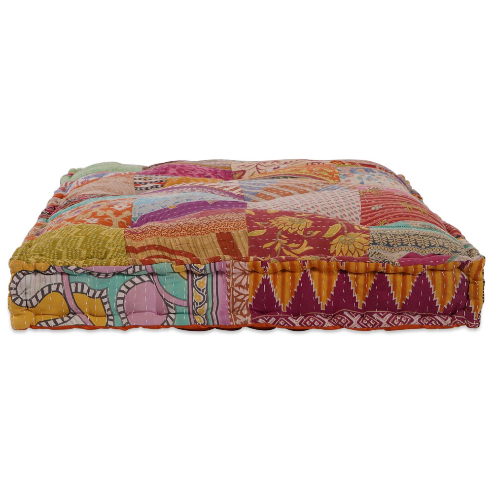 Produktbild för Pallettsoffa Kudde Flerfärgsdesign 120 x 80 x 12 cm Tyg
