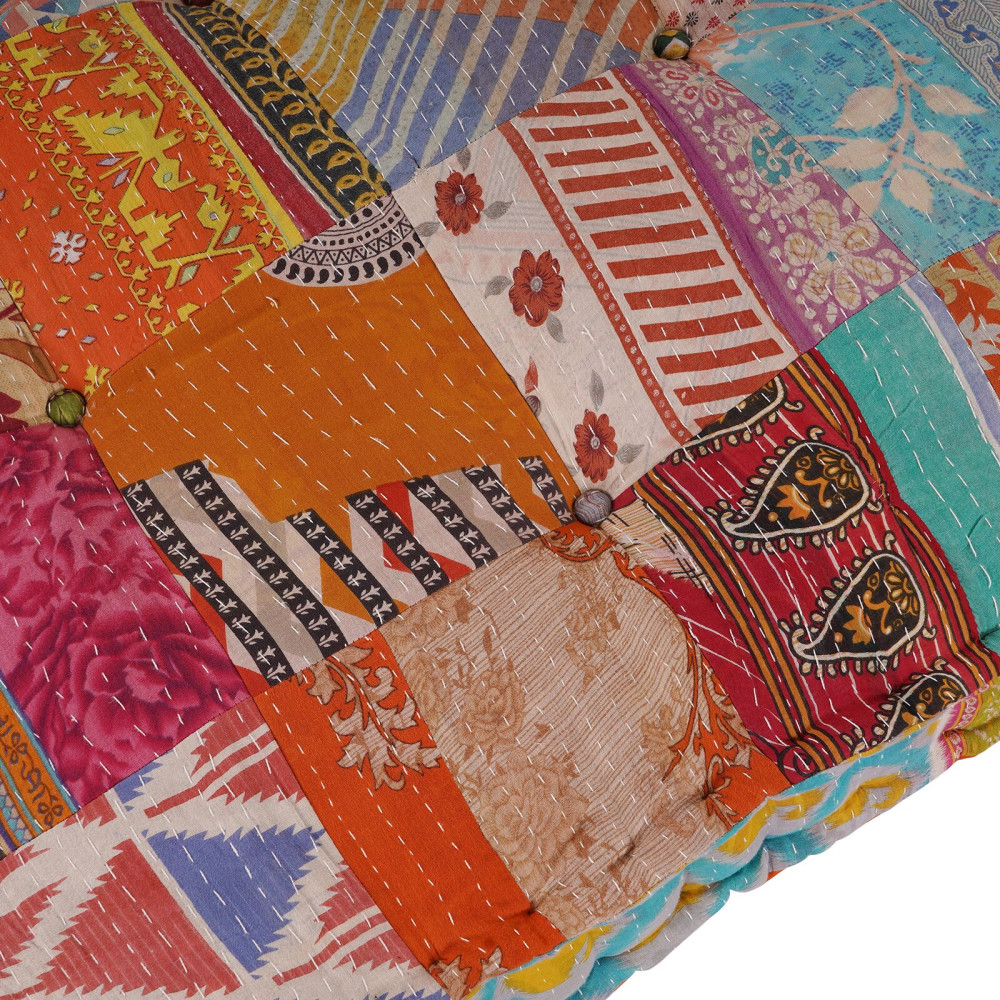 Produktbild för Pallettsoffa Kudde Flerfärgsdesign 120 x 80 x 12 cm Tyg
