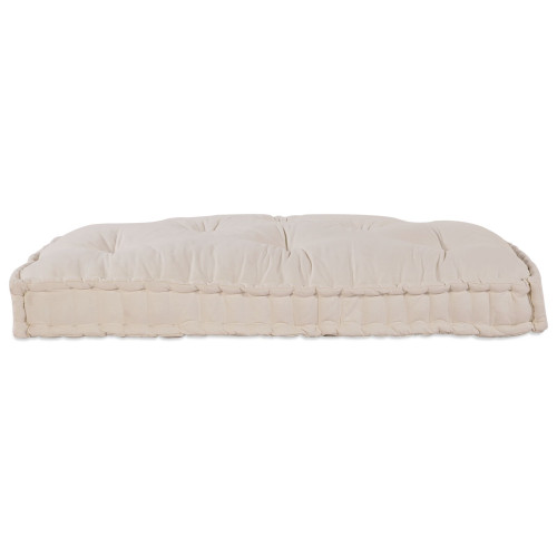 vidaXL Pallettsoffa Kudde Gräddvit 120 x 80 x 12 cm Tyg