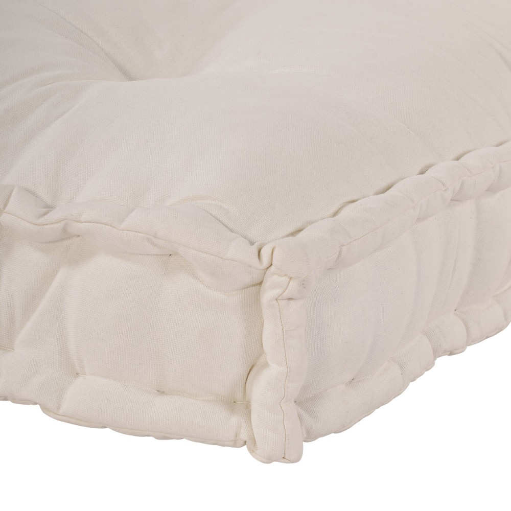 Produktbild för Pallettsoffa Kudde Gräddvit 120 x 80 x 12 cm Tyg