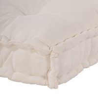 Produktbild för Pallettsoffa Kudde Gräddvit 120 x 80 x 12 cm Tyg