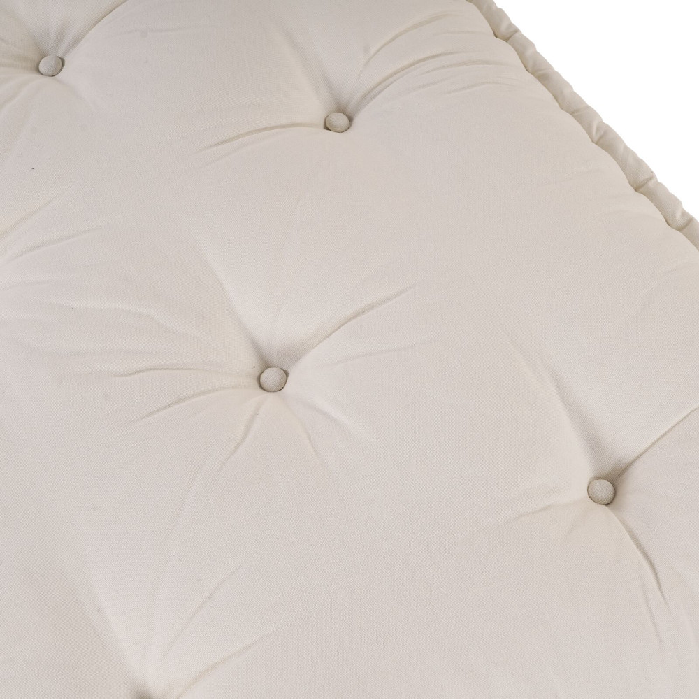 Produktbild för Pallettsoffa Kudde Gräddvit 120 x 80 x 12 cm Tyg