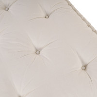 Produktbild för Pallettsoffa Kudde Gräddvit 120 x 80 x 12 cm Tyg