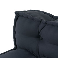 Produktbild för Pallettsoffa Kudde 2 pcs Antracit 120 x 80 x 38 cm Tyg