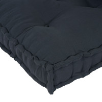 Produktbild för Pallettsoffa Kudde 2 pcs Antracit 120 x 80 x 38 cm Tyg