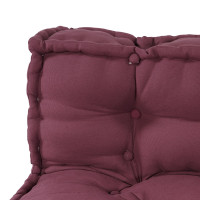 Produktbild för Pallettsoffa Kudde 3 pcs Bordeaux 120 x 80 x 38 cm Tyg