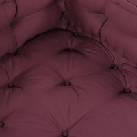 Produktbild för Pallettsoffa Kudde 3 pcs Bordeaux 120 x 80 x 38 cm Tyg