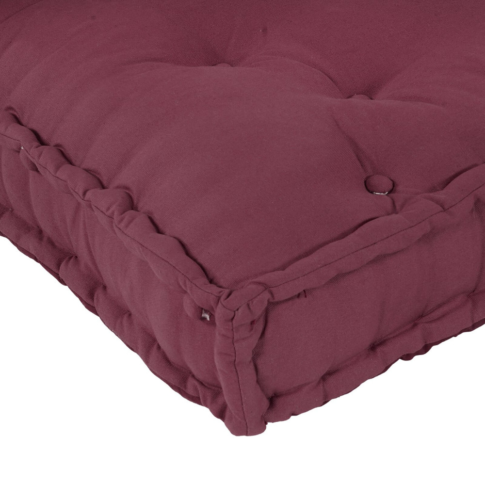 Produktbild för Pallettsoffa Kudde 3 pcs Bordeaux 120 x 80 x 38 cm Tyg