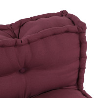Produktbild för Pallettsoffa Kudde 2 pcs Bordeaux 120 x 80 x 38 cm Tyg