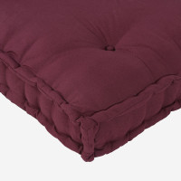 Produktbild för Pallettsoffa Kudde 2 pcs Bordeaux 120 x 80 x 38 cm Tyg