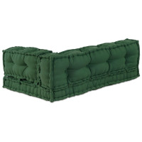 Produktbild för Pallettsoffa Kudde 3 pcs Grön 120 x 80 x 38 cm Tyg
