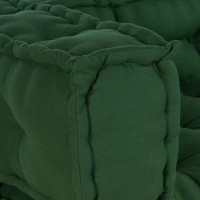 Produktbild för Pallettsoffa Kudde 3 pcs Grön 120 x 80 x 38 cm Tyg
