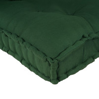 Produktbild för Pallettsoffa Kudde 3 pcs Grön 120 x 80 x 38 cm Tyg