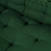 Produktbild för Pallettsoffa Kudde 2 pcs Grön 120 x 80 x 38 cm Tyg