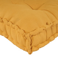 Produktbild för Pallettsoffa Kudde 3 pcs Gul 120 x 80 x 38 cm Tyg