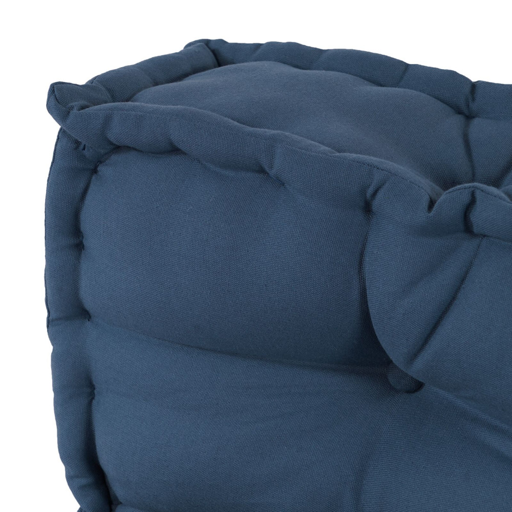 Produktbild för Pallettsoffa Kudde 2 pcs Indigo 120 x 80 x 38 cm Tyg